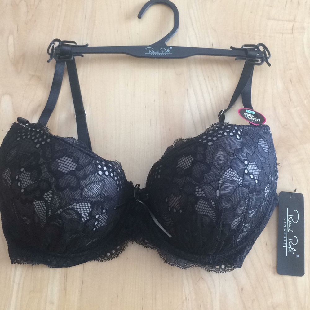 New with tags,Black Lace Convertible Bra. Size 34C